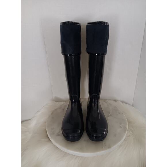 Tommy Hilfiger Women's Size 6 M Twshiner Tall Rain Boots Blue Pull On - Picture 1 of 14